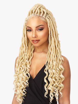 Cloud9 4x4 Part Swiss Lace Wig GODDESS LOCS Synthetic Hair Wig