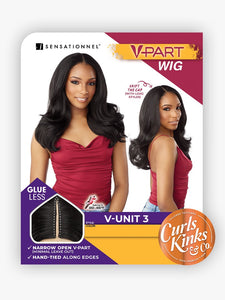 Sensationnel Curls Kinks V-Part  Wig V-Unit 3