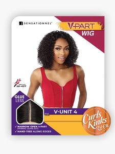 Sensationnel Curls Kinks V-Part  Wig V-Unit 4