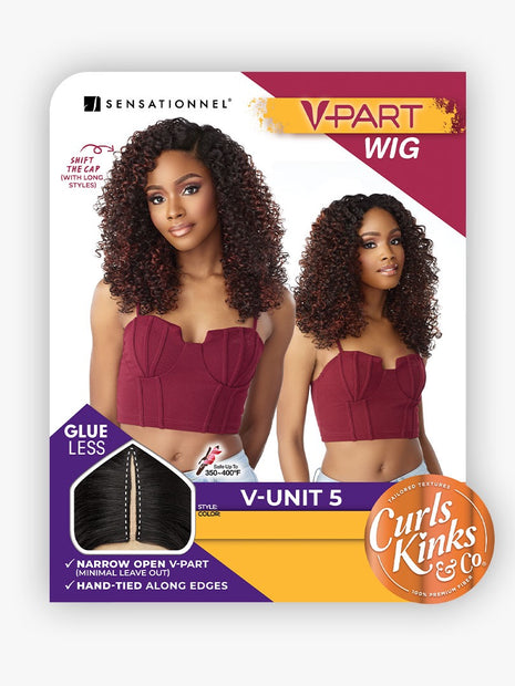 Sensationnel Curls Kinks V-Part  Wig V-Unit 5