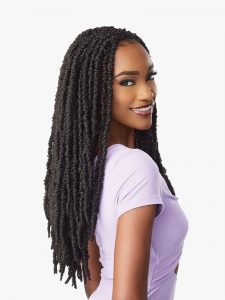 Lulutress  2x Skinny butterfly locs 18″, Crochet Braid