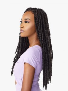 Lulutress  2x Skinny butterfly locs 18″, Crochet Braid