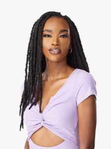 Lulutress  2x Skinny butterfly locs 18″, Crochet Braid